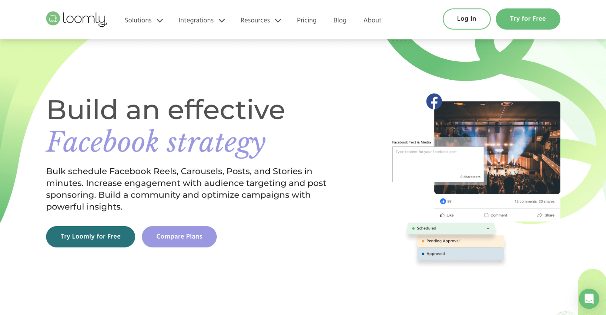 Loomly’s website