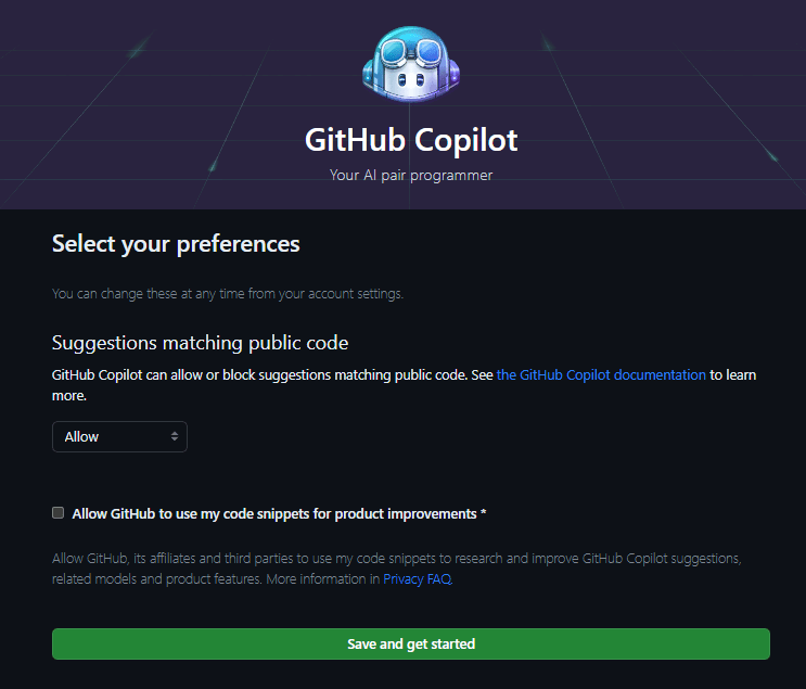 GitHub Licensing page