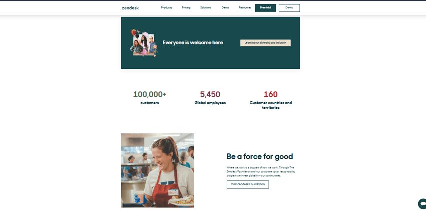 Zendesk’s diversity and inclusion policy and foundation