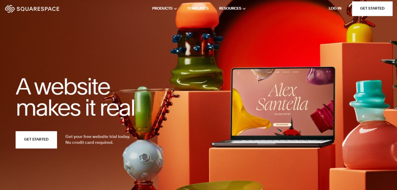 Squarespace home page