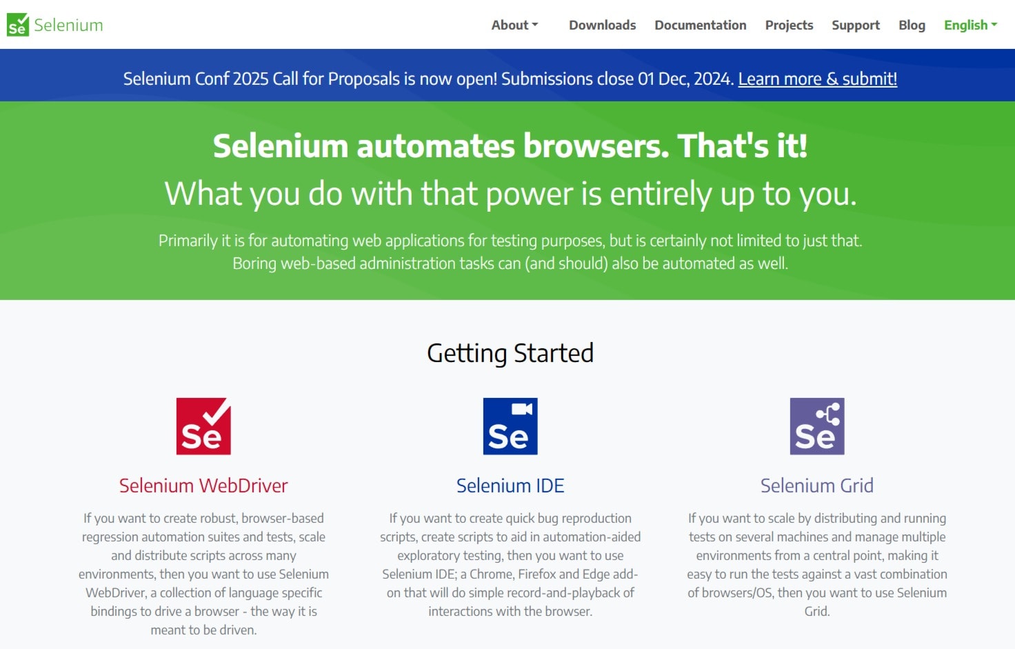 Selenium website