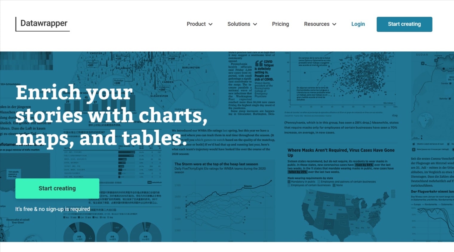Datawrapper website