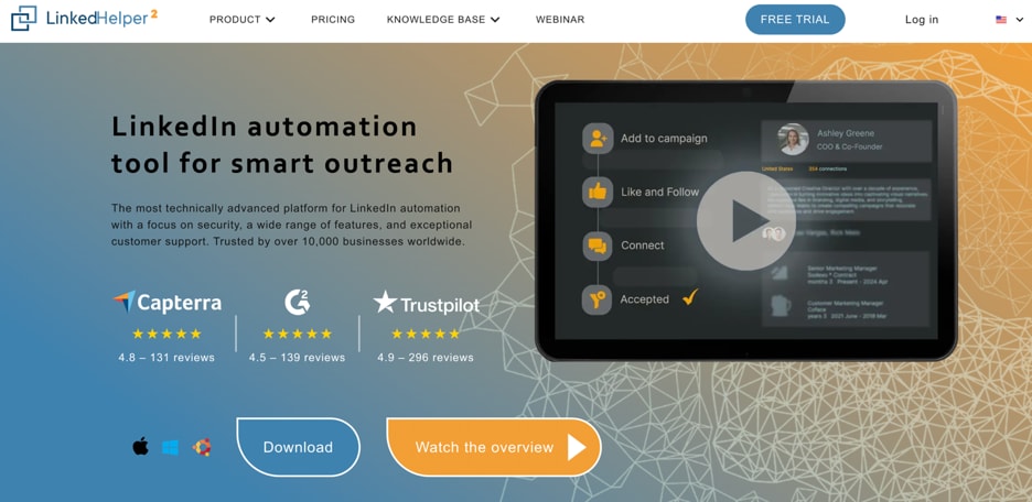 Linked Helper homepage