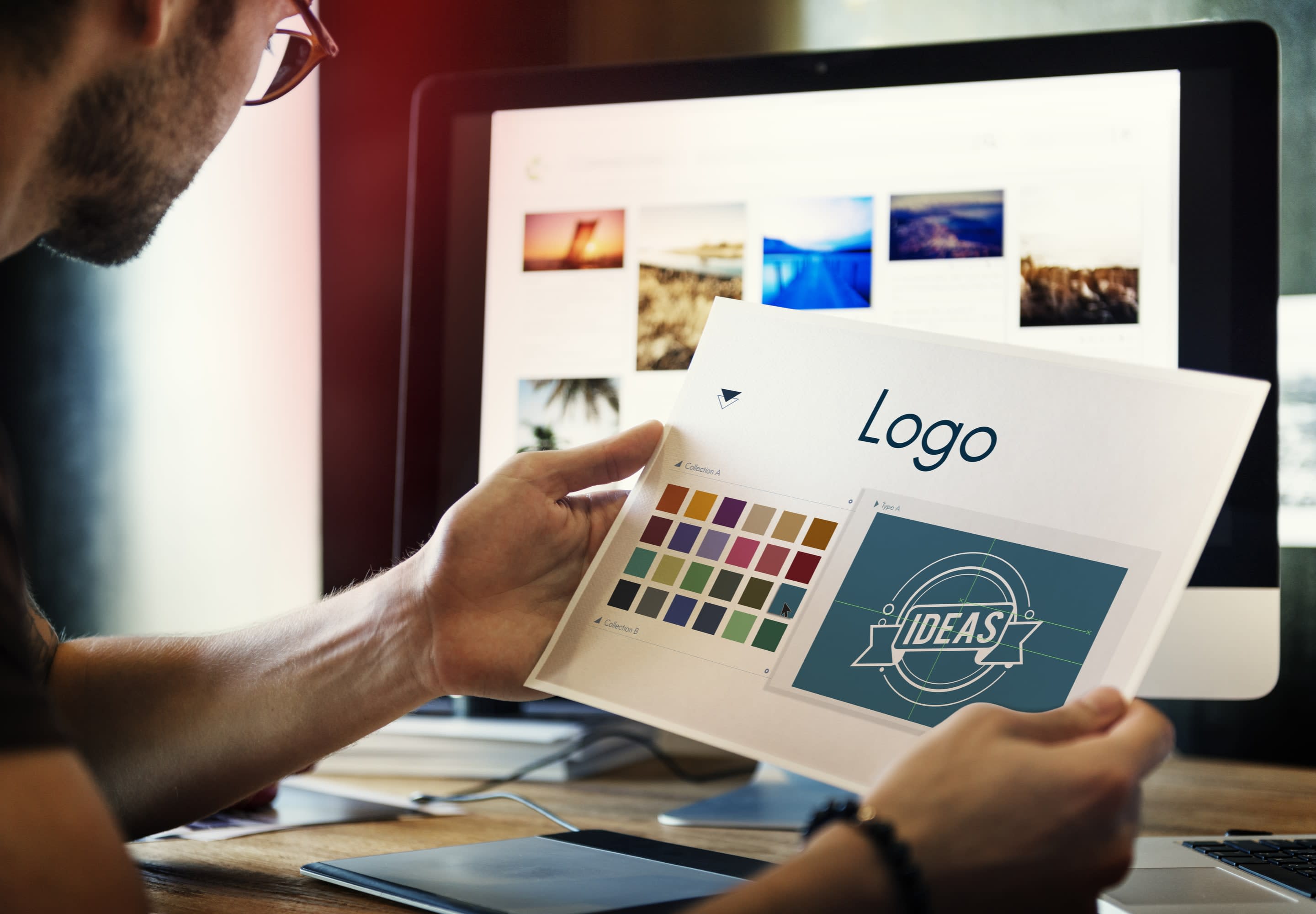 Guía explicando cómo crear un logo
