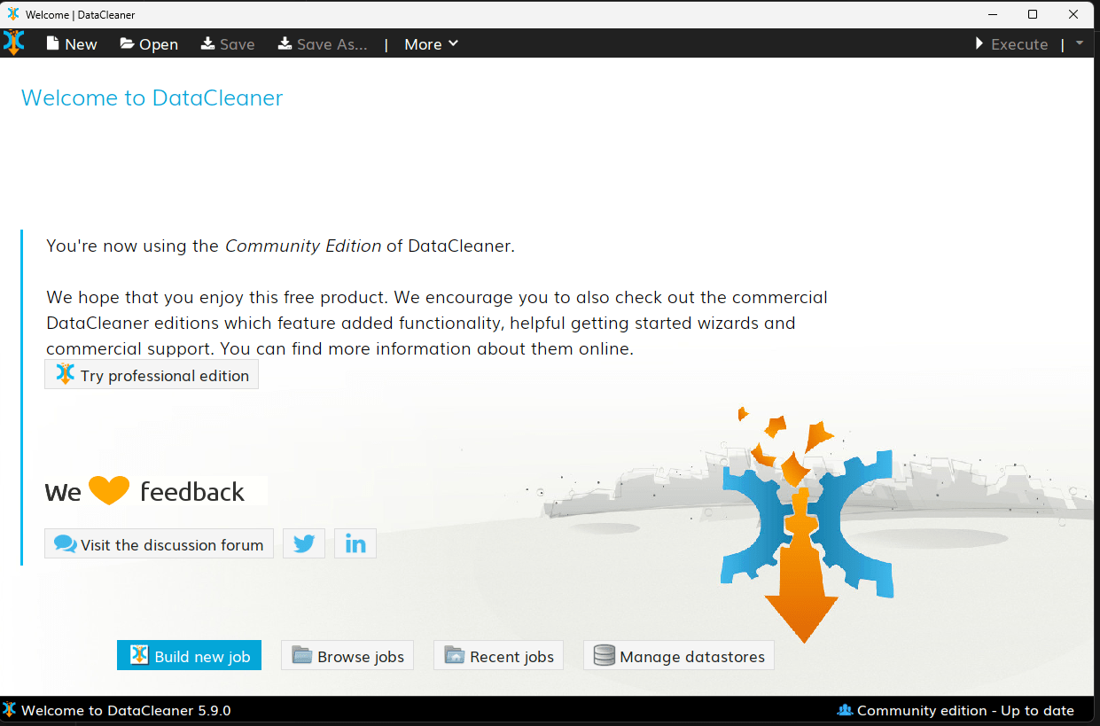 DataCleaner interface