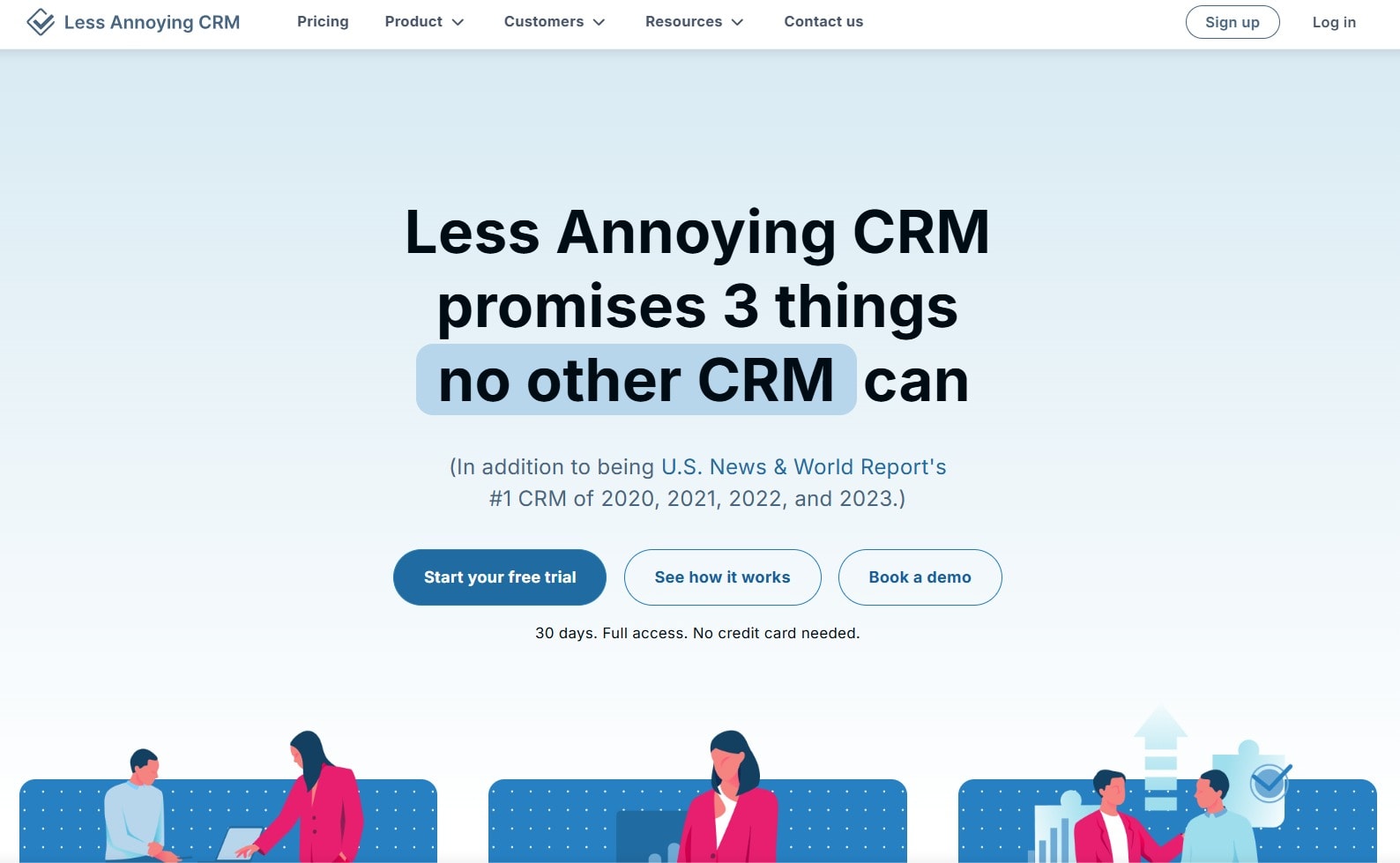 Less Annoying CRM website