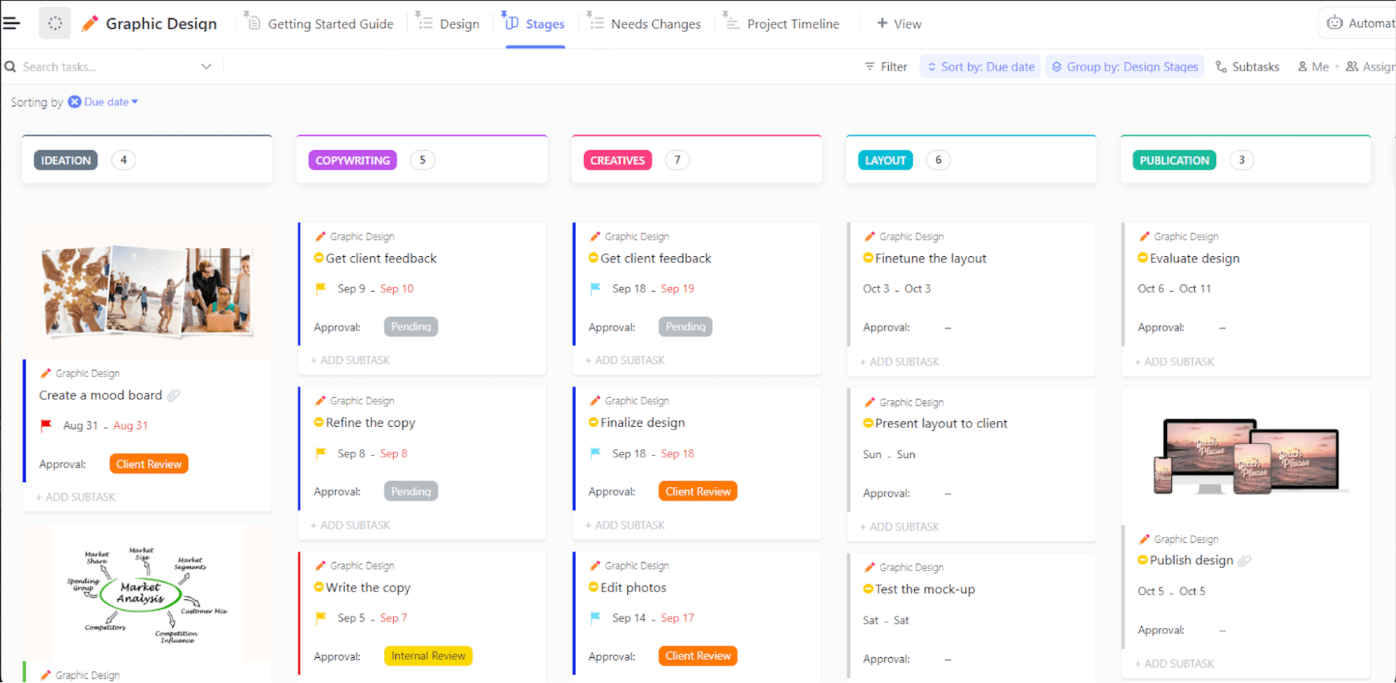 ClickUp interface