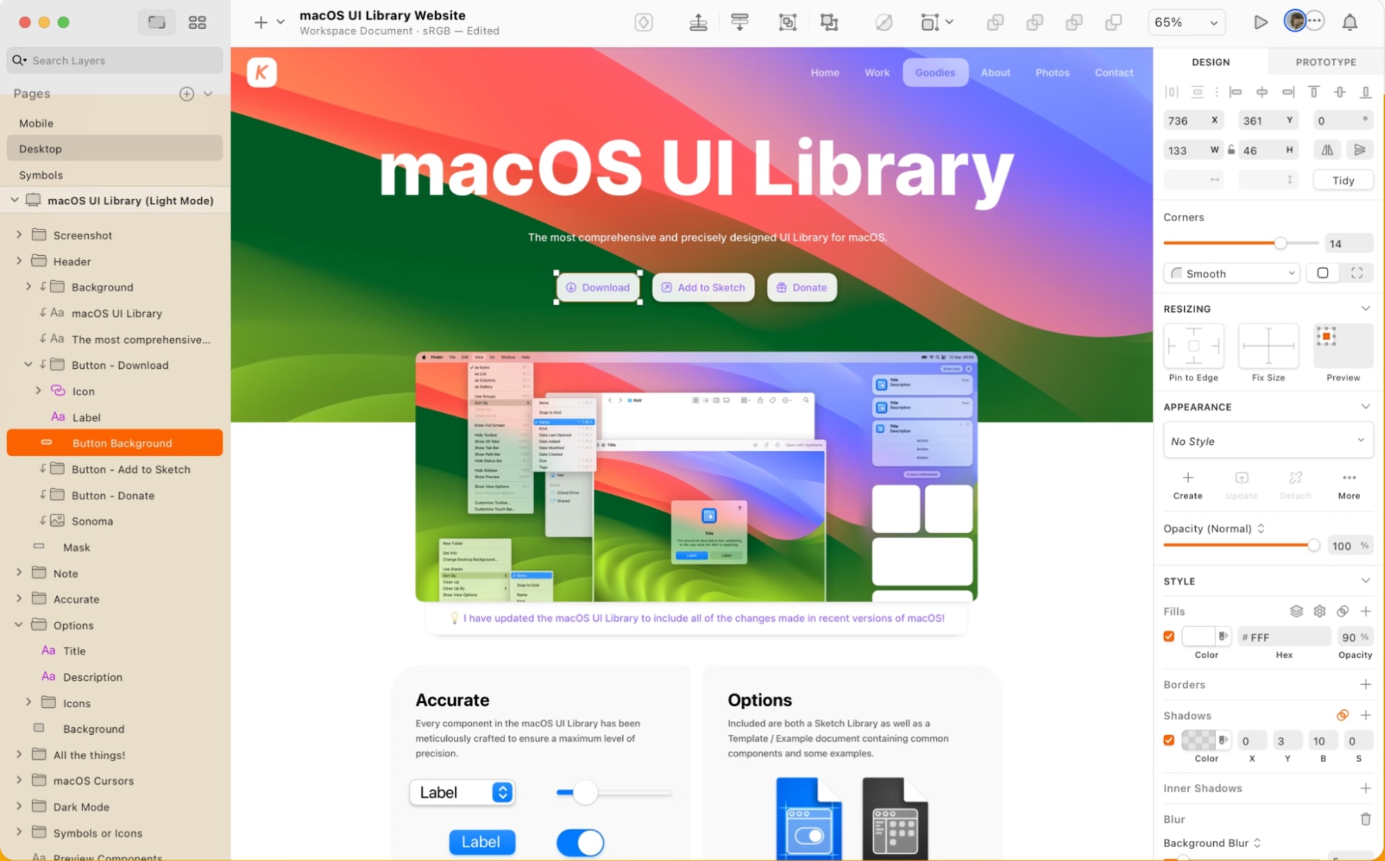 Sketch interface