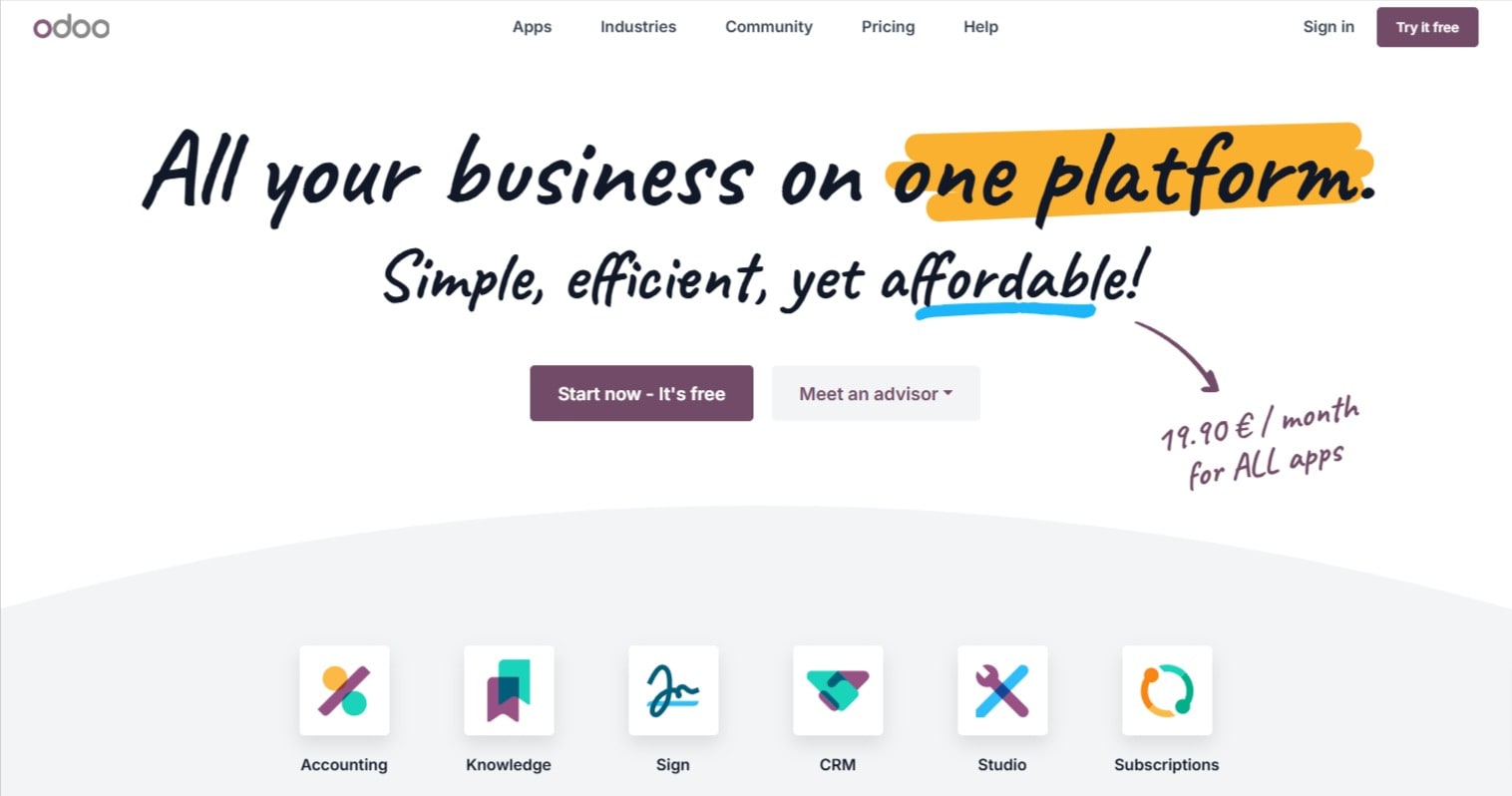 Odoo is a popular open-source ERP and CRM.