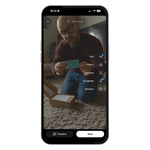 Shorts editing screen to repurpose a video for YouTube