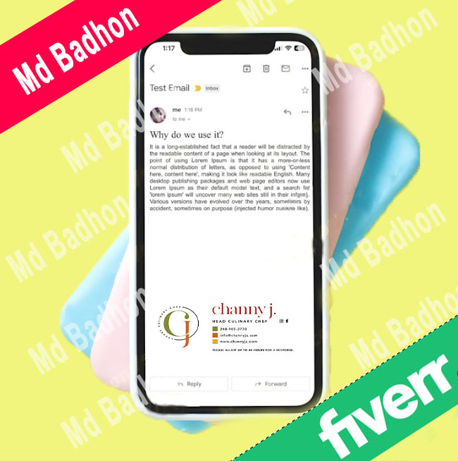 HTML email signature for Gmail