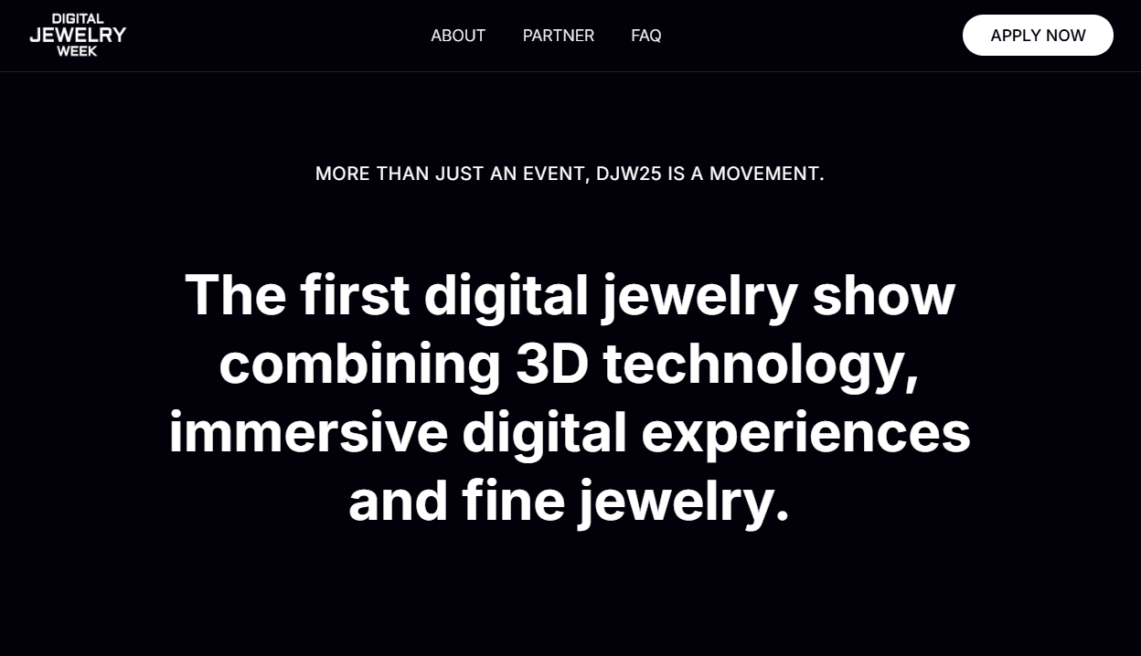 Digital Jewelry Week - Website