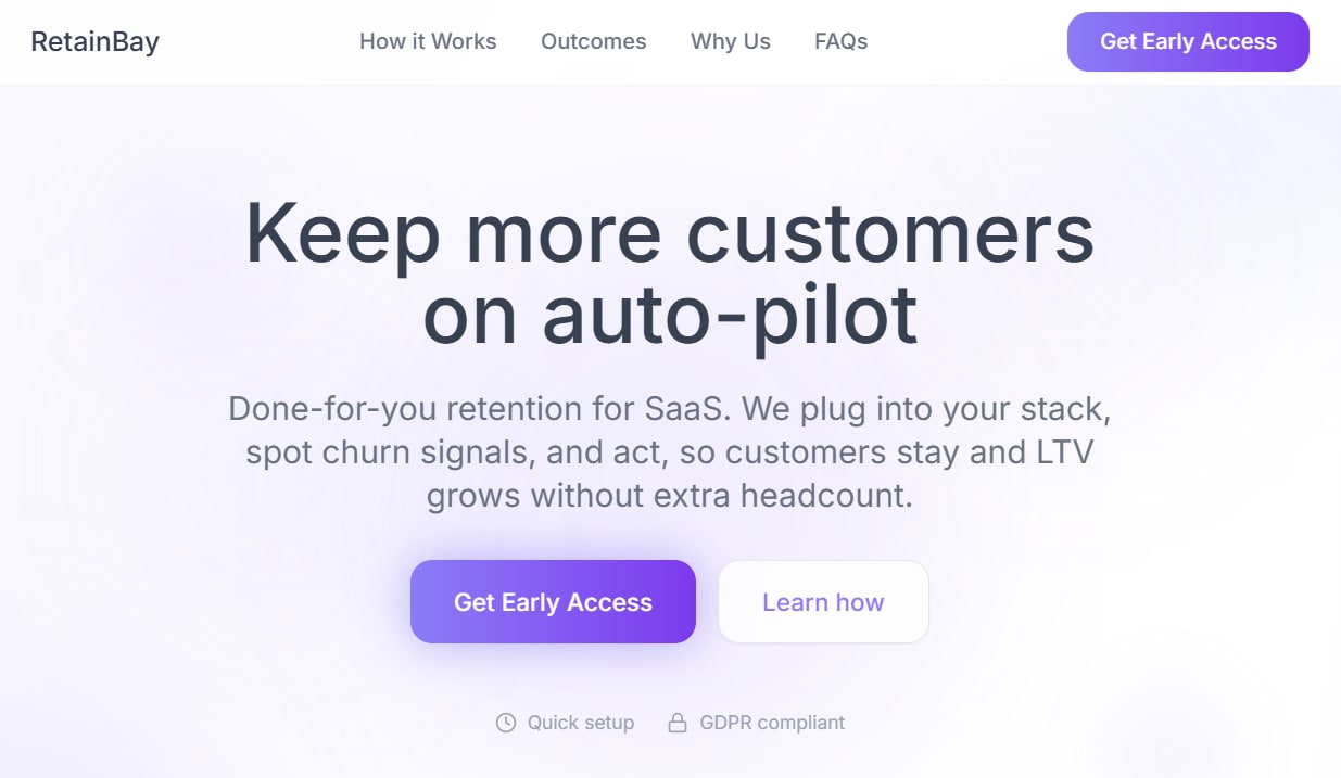 RetainBay - Web Application