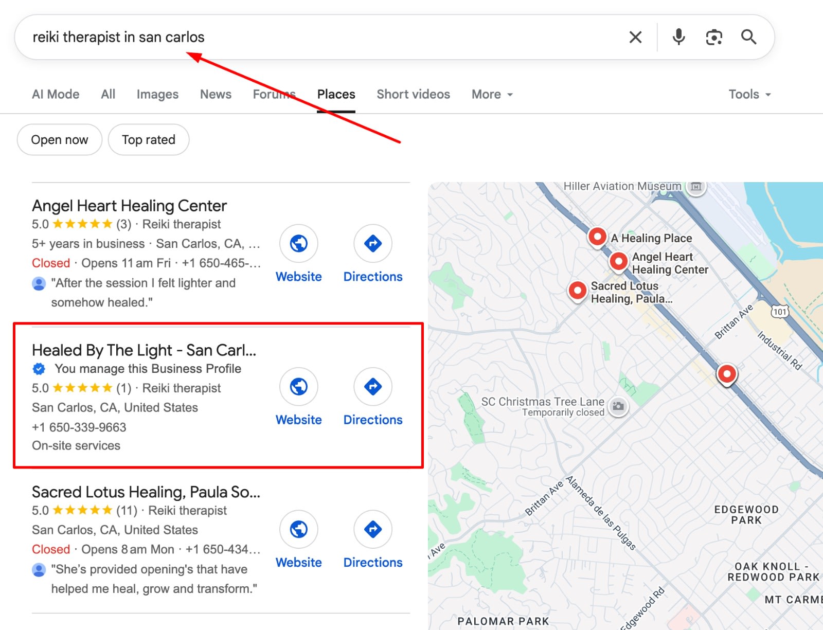 Ranking a Multi-Location Business in California attachment