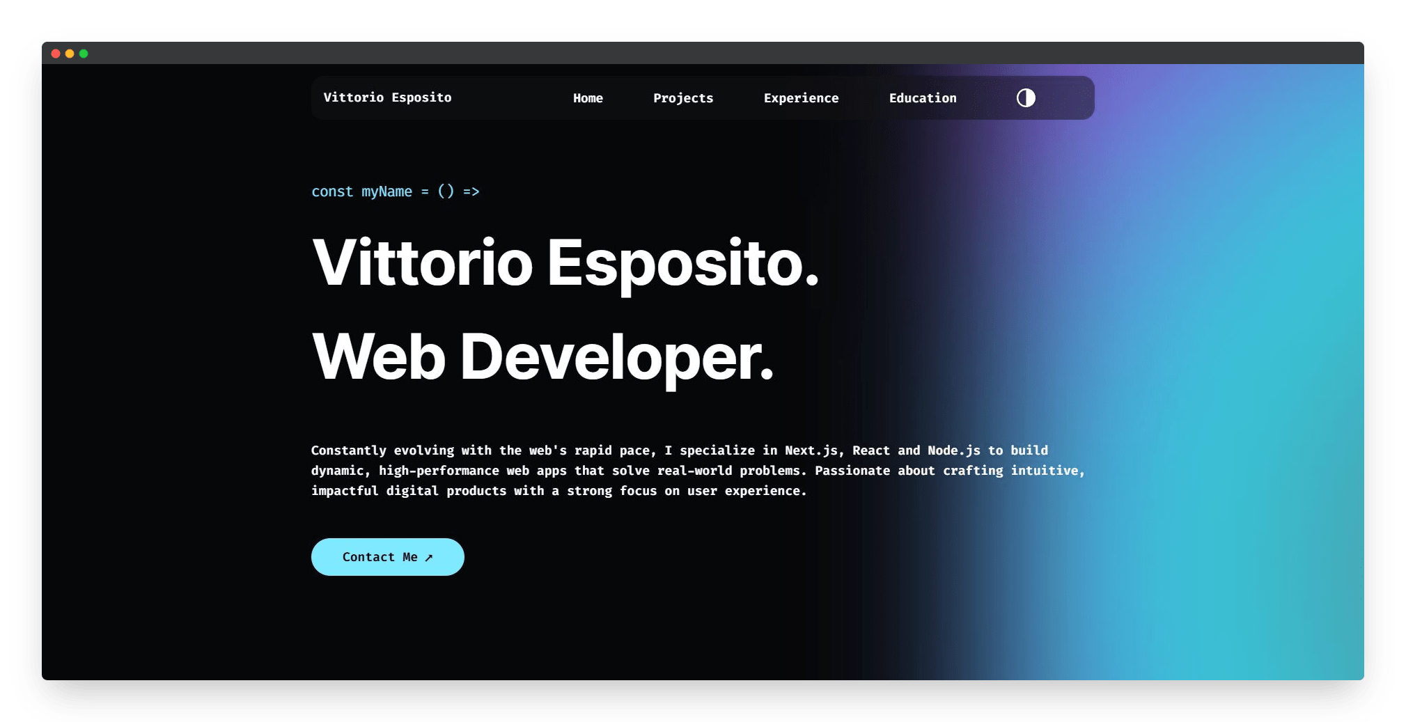 Personal Portfolio Website