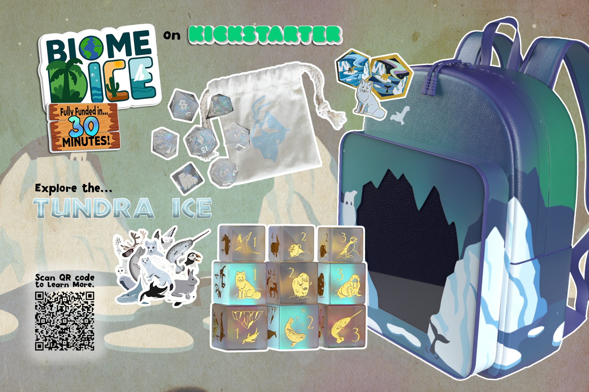 Biome Dice Kickstarter Print Campaign attachment