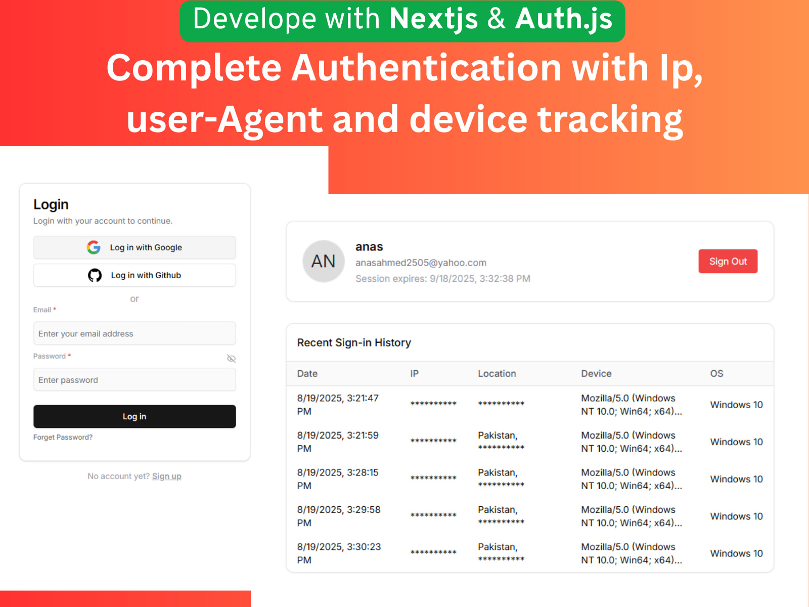 Custom Complete Authentication System in Nextjs