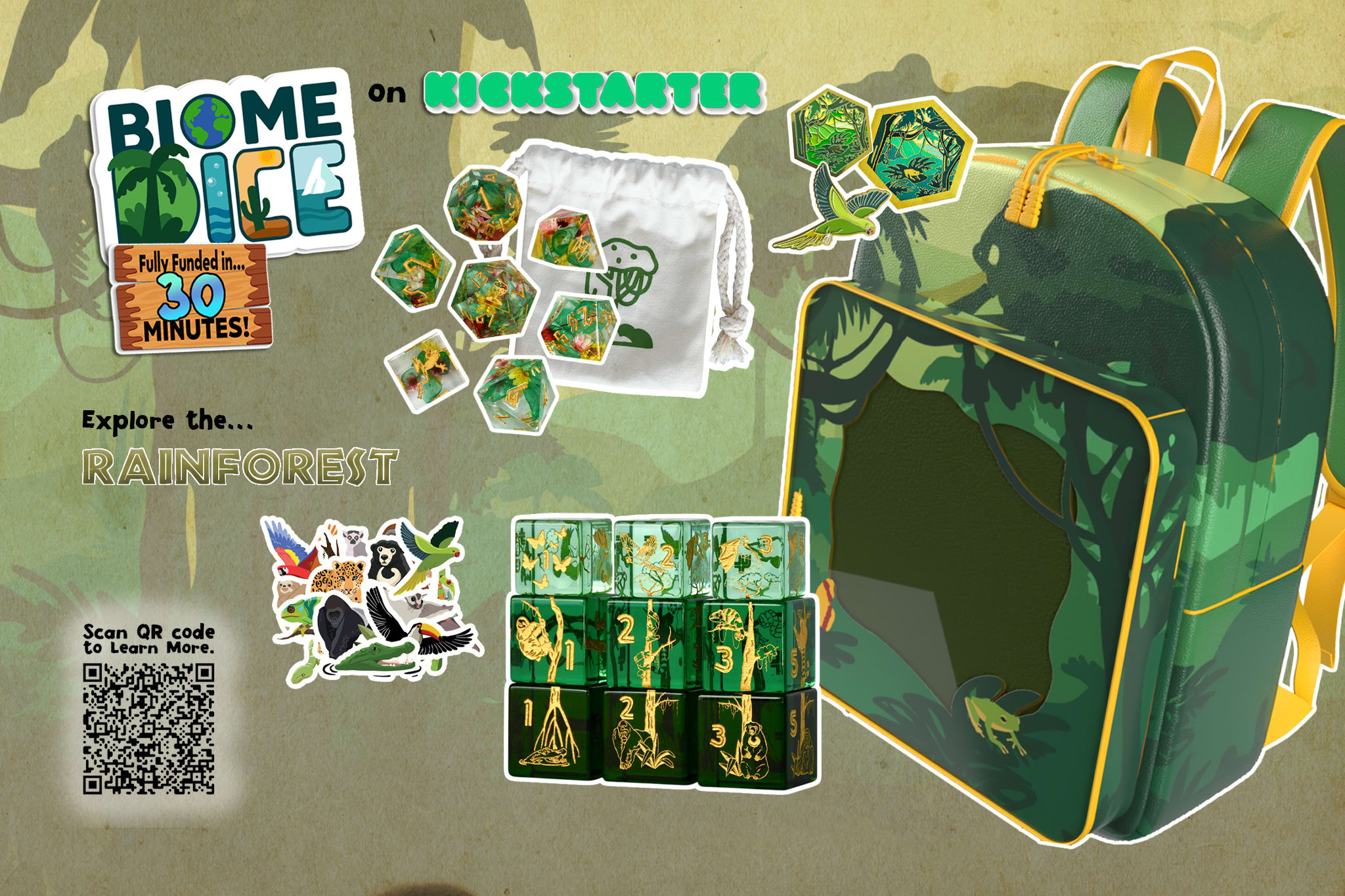 Biome Dice Kickstarter Print Campaign attachment