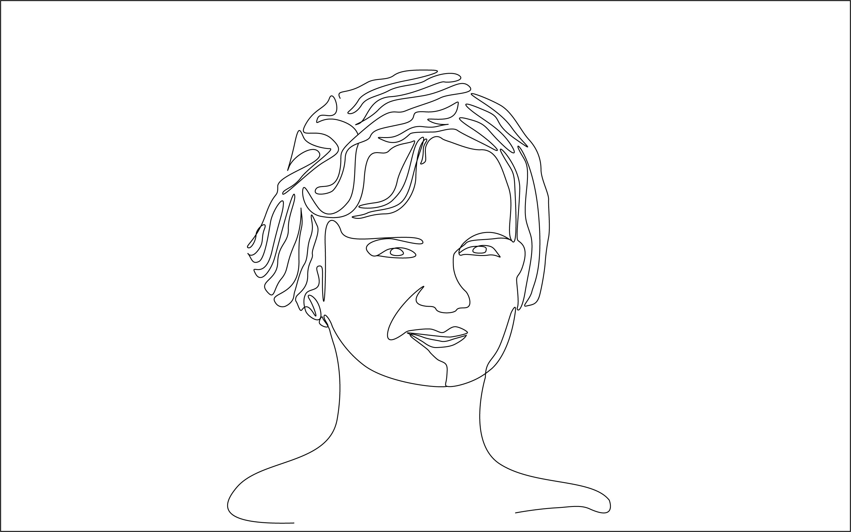 One line art Design attachment