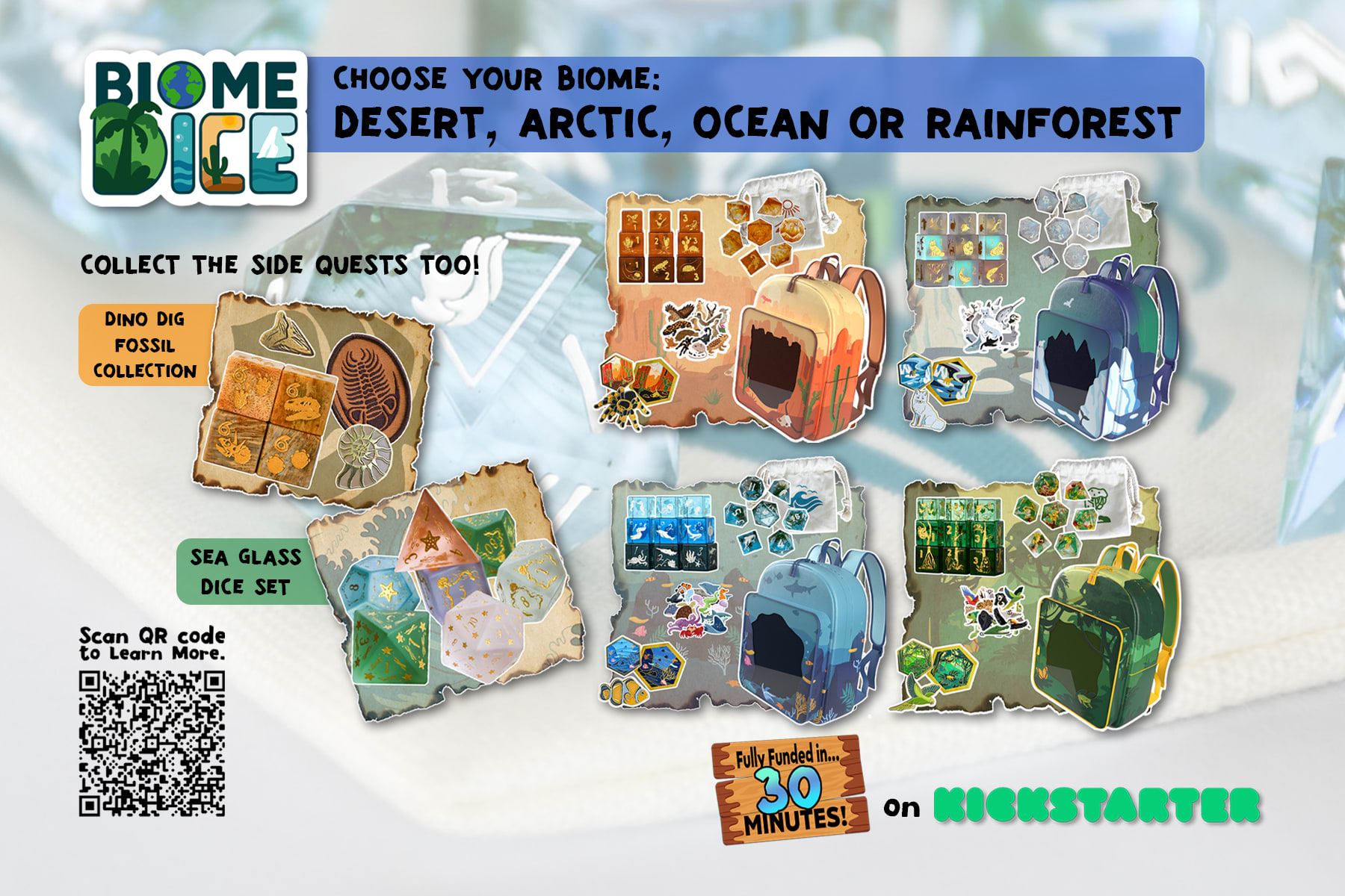 Biome Dice Kickstarter Print Campaign attachment