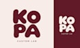 design custom typography logo with playful hand lettering