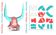 model a 3d DIY low poly paper mask as printable template