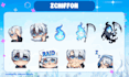 draw chibi twitch animated emotes, sticker, panels, sub badges, vtuber