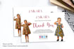design business thank you card, product insert, package insert