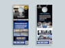 design door hanger, postcard, flyer for painting, roofing, cleaning business