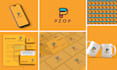 create 3 minimalist logo designs with a free brand identity