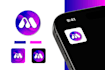 do modern minimalist 3d gradient software app saas website logo design redesign