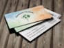 create professional luxury business card design with qr code