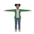 do 3d cartoon character modelling, sculpting using blender