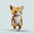 design 3d cute cartoon character modeling for 3d nft art, game, animation