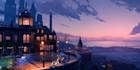 create an illustration and concept art for a landscape