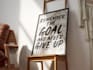 design motivational wall art, typography posters with ai