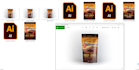mockup your product label design on packaging bag box bottle