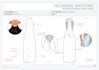 design clothing fashion flat sketch tech pack spec sheet
