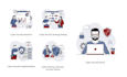 create modern icon design, custom icons and vector icon set