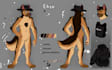 draw furry reference sheet, fursona ref sheet, anthro oc