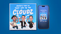 illustrate podcast cover art in stylized comic cartoon style