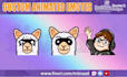 create custom twitch animated emotes GIF for twitch, discord, kick