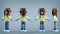 create 3d model character and avatar for animation and games