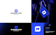 design modern saas, ai, technology software startup logo, app icon and branding