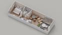 create isometric 3d render floor plan