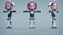 create 3d model character and avatar for animation and games