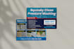 do door hanger design for cleaning, real estate, roofing, solar, lawn care