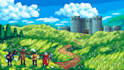 make a cool pixel background or scene