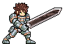draw awesome pixel art character or background
