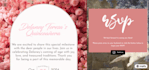 create a wedding website for the digital invitation and rsvp